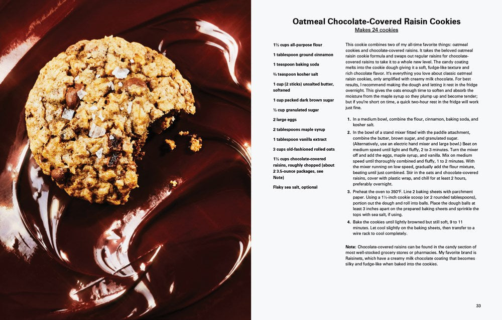 Cookies: The New Classics cookbook interior, baked cookie photography