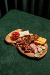 Olive Wood Serving Board with charcuterie pairings