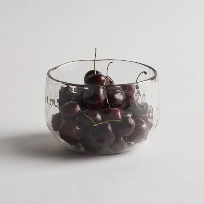 Pebbled Glass Bowl Set
